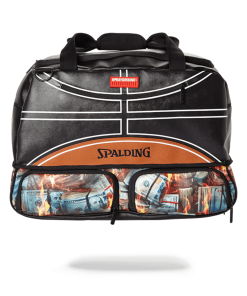 SPALDING X SPRAYGROUND FIRE MONEY SNEAKER DUFFEL