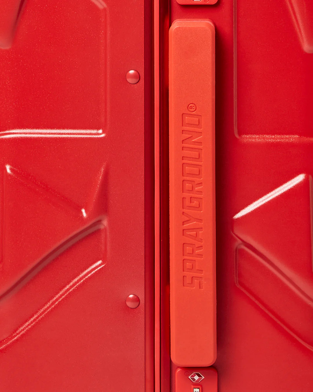 MOLDED SHARKITECTURE RED HARDSHELL CARRY-ON LUGGAGE - Image 9