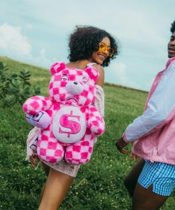 Alternative view of FURZILLA SHARK (PINK CHECK) MONEYBEAR BACKPACK