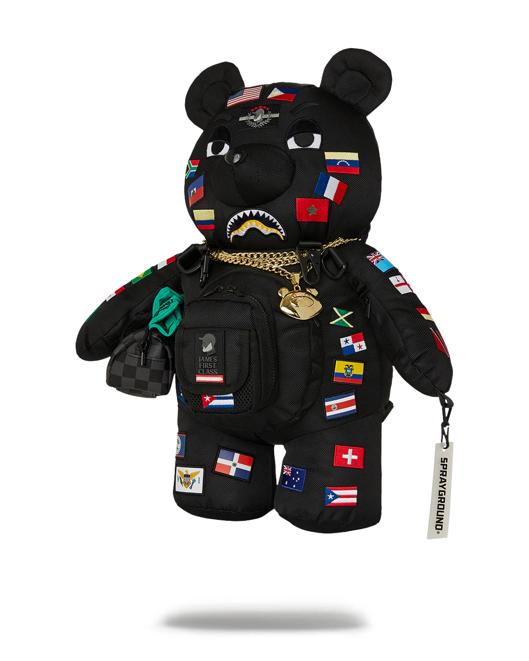 JAMES FIRST CLASS GLOBAL FLAGS MONEYBEAR BACKPACK - Image 5