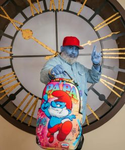 Alternative view of PAPA SMURF ON THE RUN BACKPACK