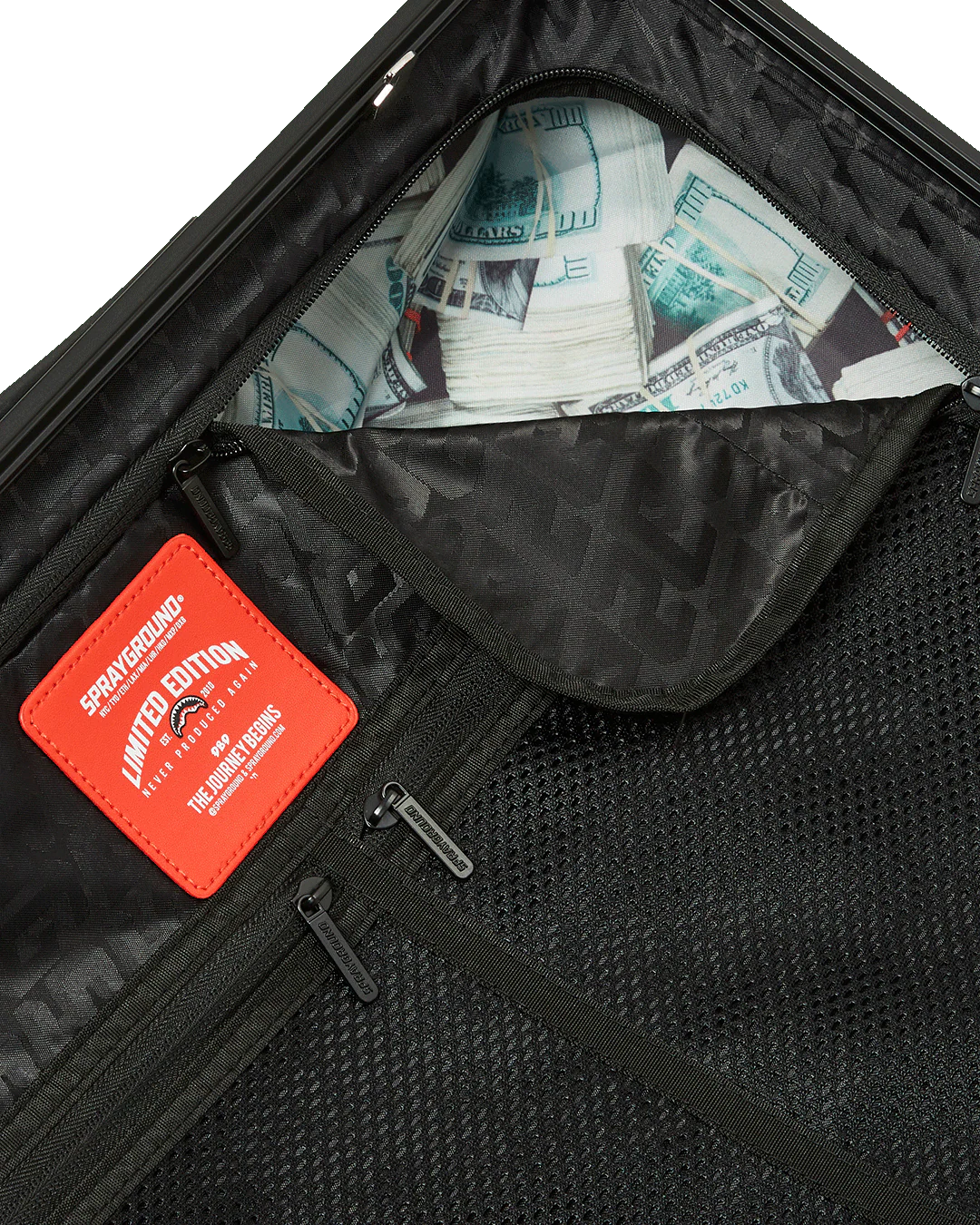 REALITY CHECK SHARKITECTURE CARRY-ON JETBLACK LUGGAGE (GUNMETAL HARDWARE) - Image 17