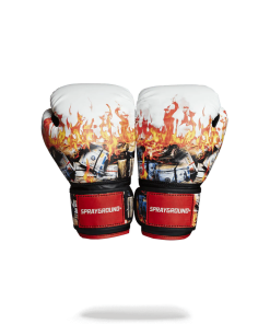 WHITE FIRE MONEY BOXING GLOVES