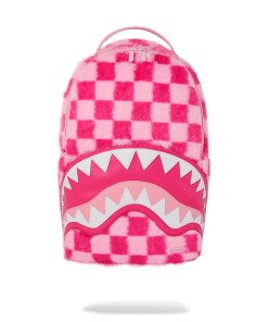 FURZILLA SHARK (PINK CHECK) BACKPACK