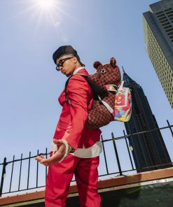 Alternative view of BEAR WEARING BACKPACK AS A BACKPACK
