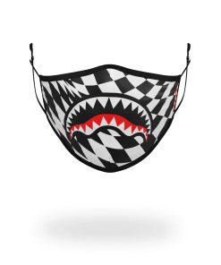 TRIPPY CHECK FACE MASK