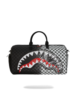 SCRIBBLE DRIBBLE CHECK DUFFLE