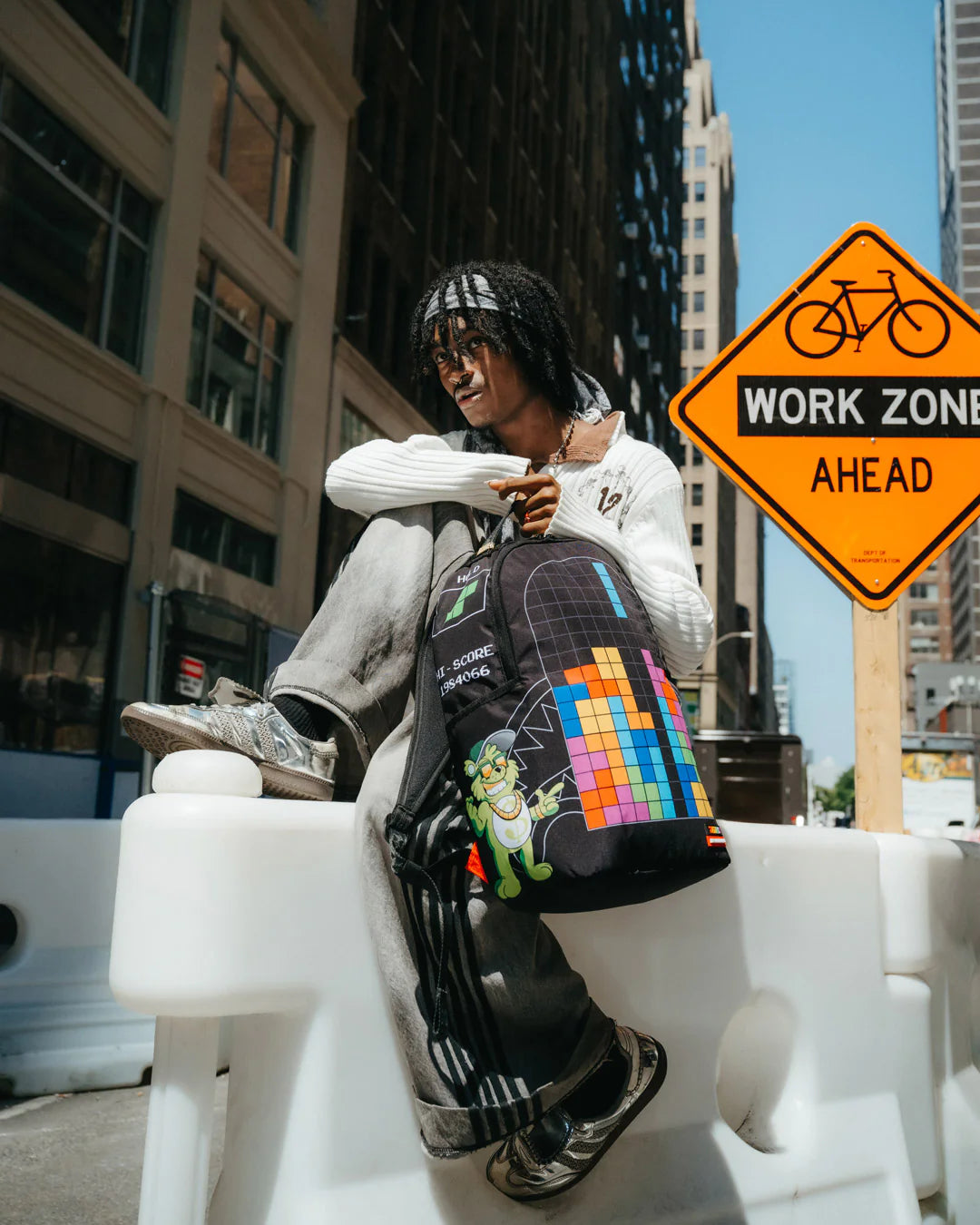 TETRIS WITH DIABLO AND MONEY BEAR BACKPACK - Image 3