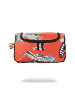 MONEY CAMO (RED) TOILETRY BAG