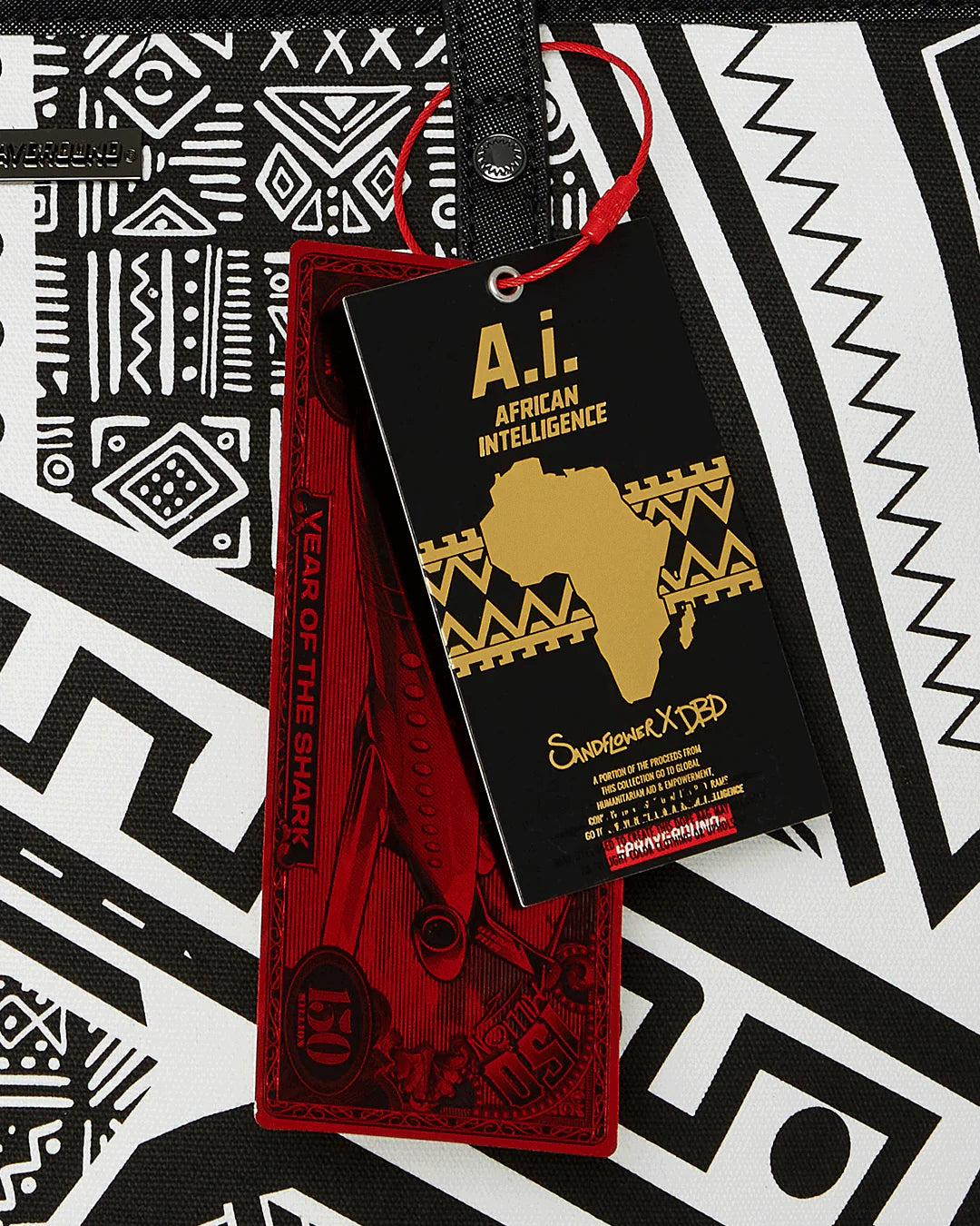 A.I. AFRICAN INTELLIGENCE THE SKYHAWK WING TOTE - SANDFLOWER COLLAB - Image 11