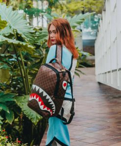 Alternative view of SHARKS AND SKULLS BACKPACK (DLXV)