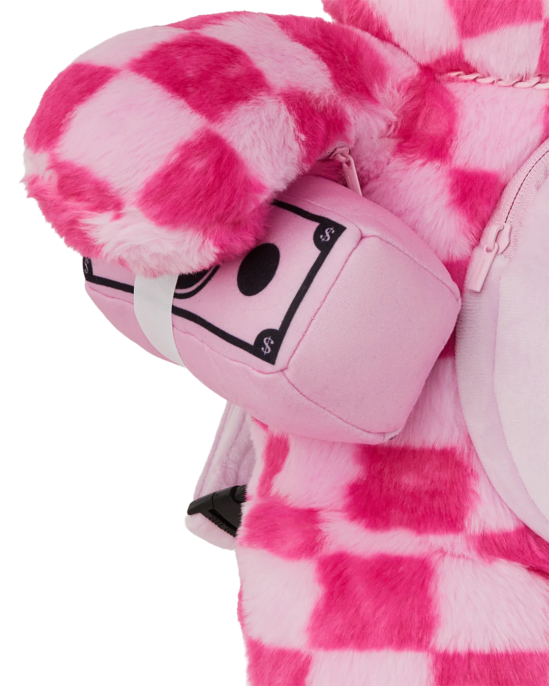 FURZILLA SHARK (PINK CHECK) MONEYBEAR BACKPACK - Image 11