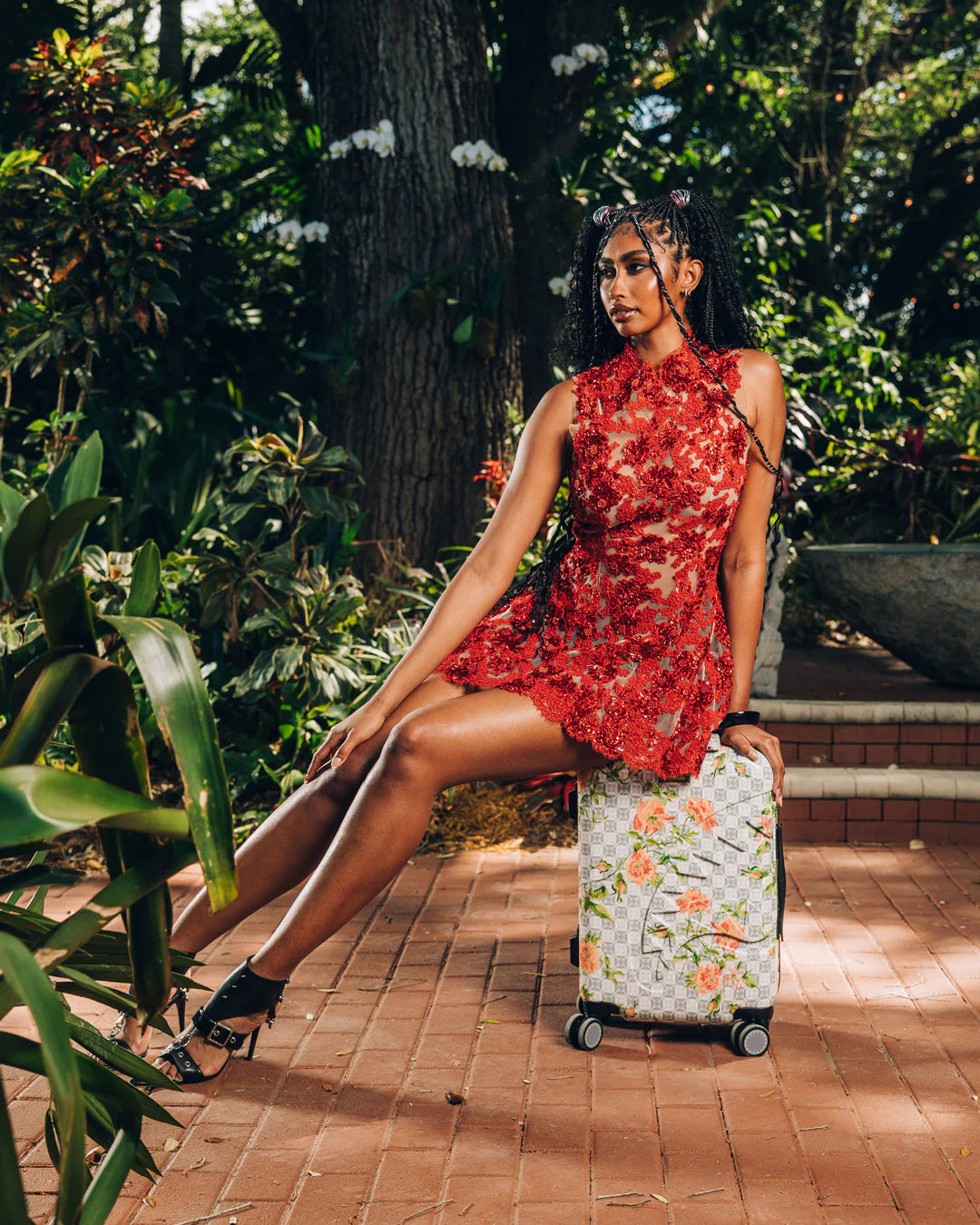 A.I. AFRICAN INTELLIGENCE ELEGANT ENERGY SHARKITECTURE CARRY-ON LUGGAGE - SANDFLOWER COLLAB - Image 18