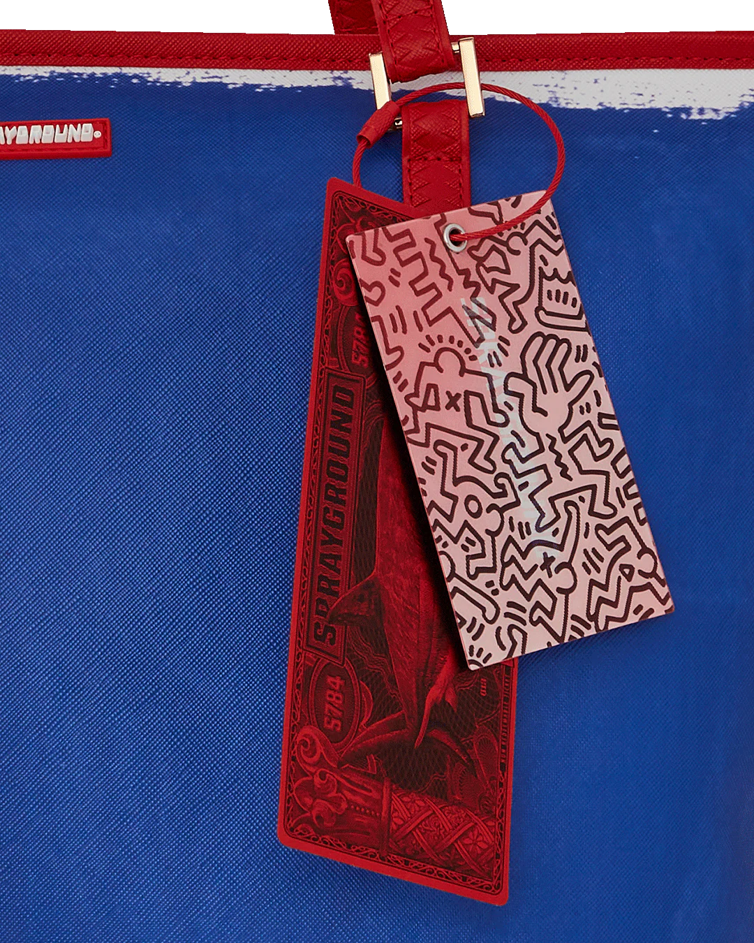 KEITH HARING THE BIG BLUE PURSE ART TOTE - Image 15
