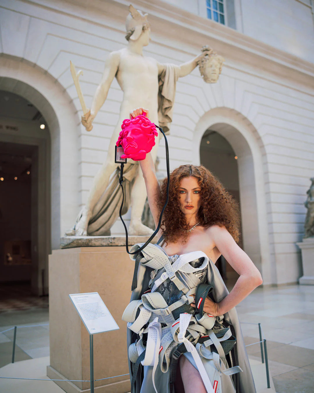 THE MET CANOVA MEDUSA HANDBAG (PINK) - Image 5