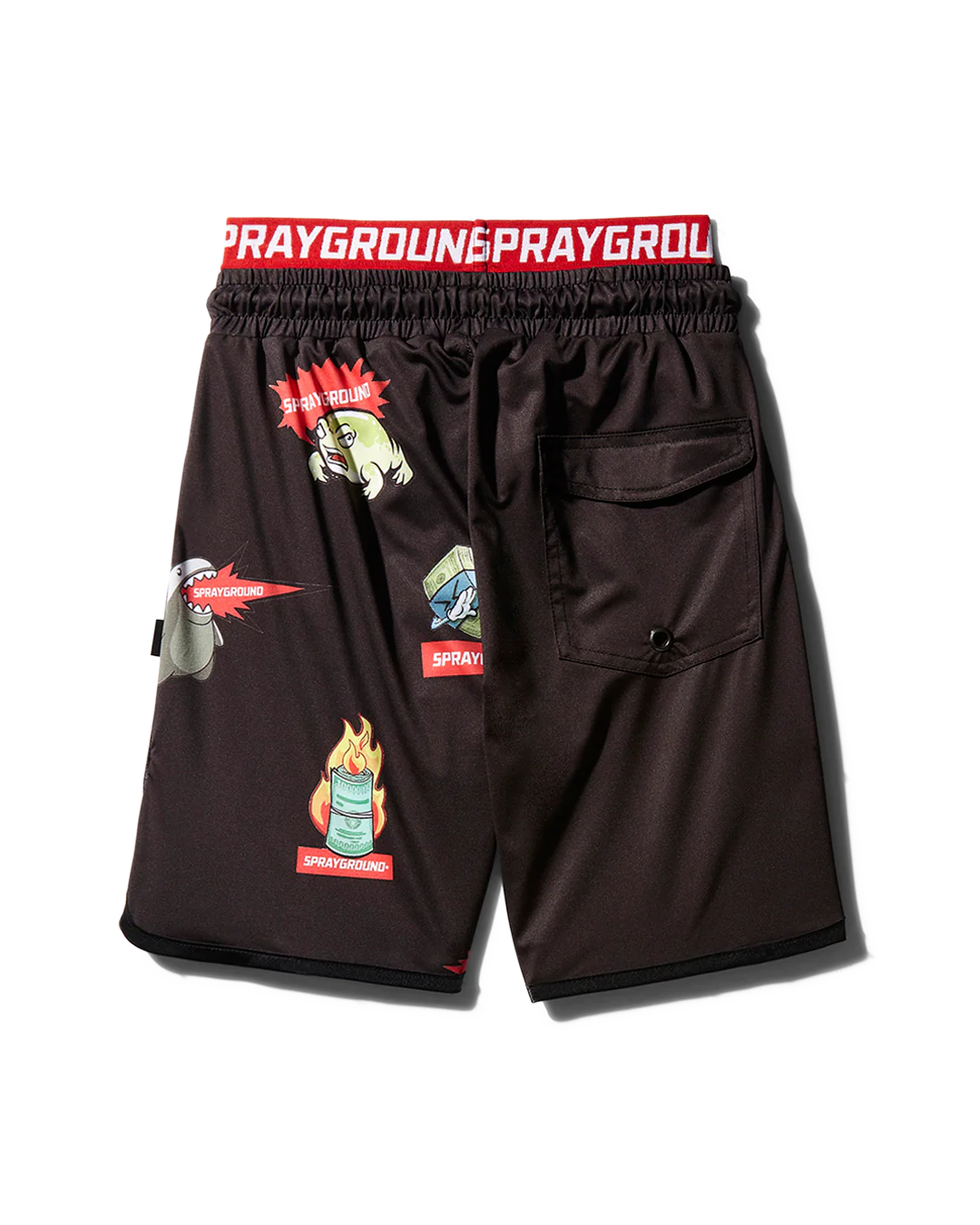 KIDS PATCH ALL-IN SWIM TRUNKS (BLACK) - Image 2