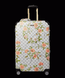 A.I. AFRICAN INTELLIGENCE ELEGANT ENERGY SHARKITECTURE FULL SIZE LUGGAGE - SANDFLOWER COLLAB