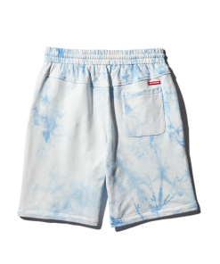 Alternative view of TIE DYE KNIT SHORTS (BLUE)