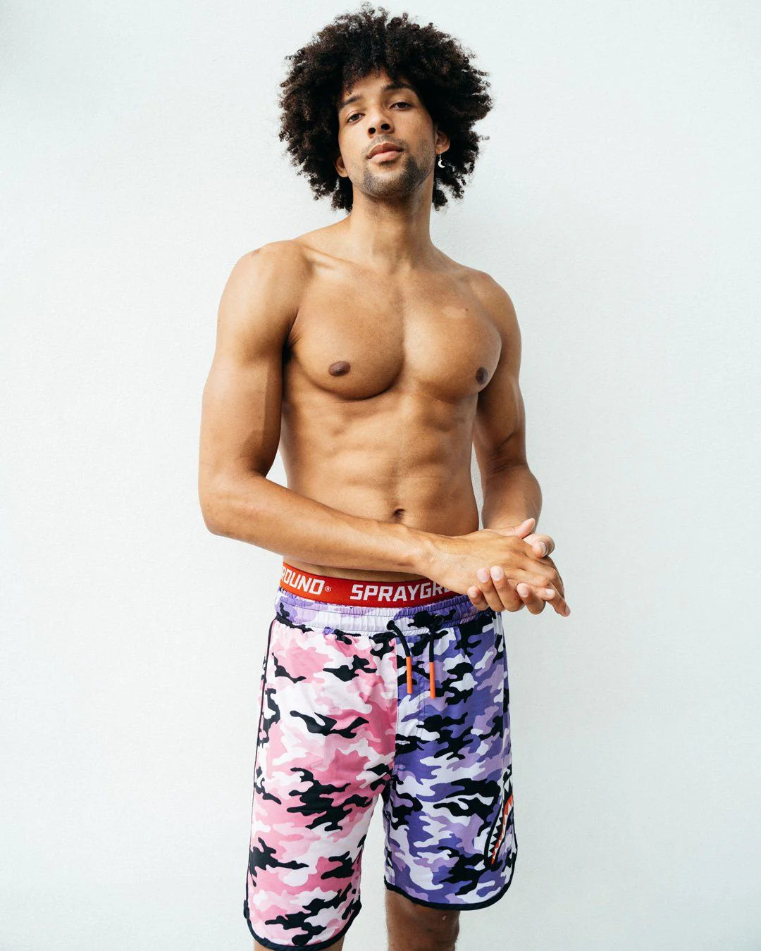SPLIT CAMO CORTO SWIM TRUNKS - Image 3