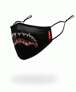 Alternative view of ADULT TRINITY SHARK FORM FITTING FACE MASK