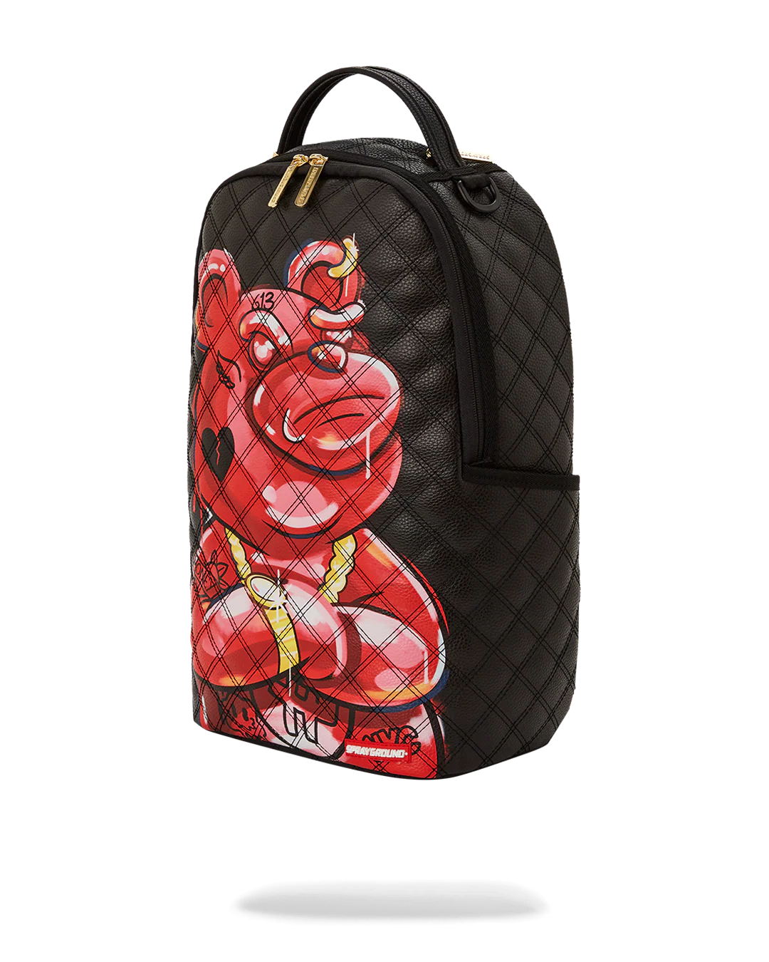QUILT HAND PAINTED DIABLO BEAR BACKPACK (DLXV) - Image 11