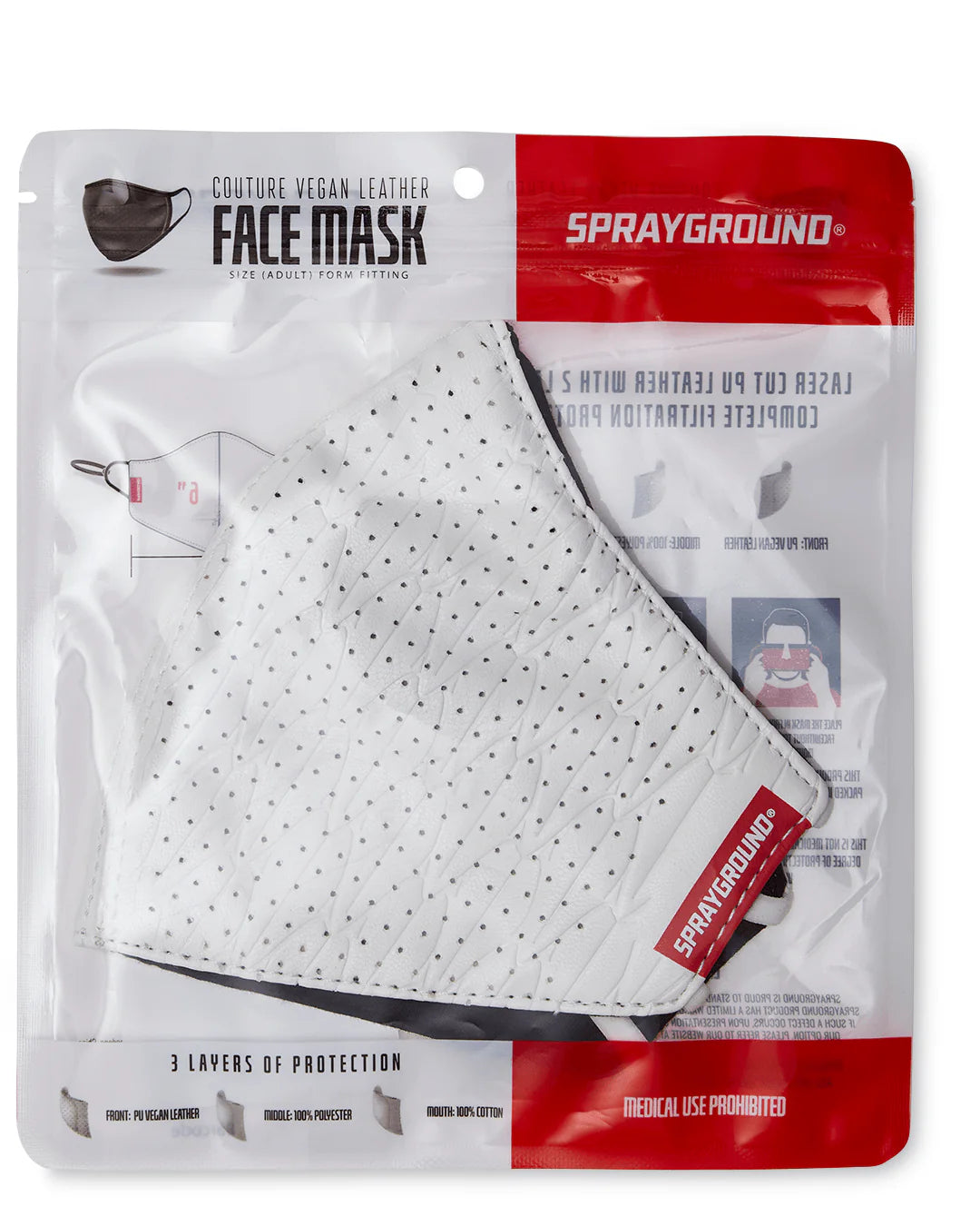 SHARKS OF THE WORLD VEGAN LEATHER FACE MASK - Image 12