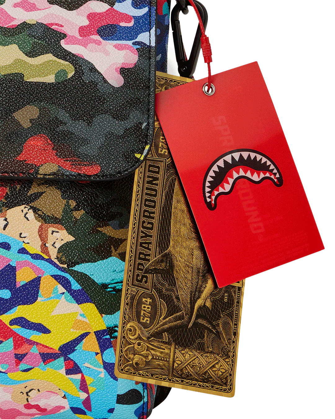 SLICED AND DICED CAMO MESSENGER SLING BAG - Image 11