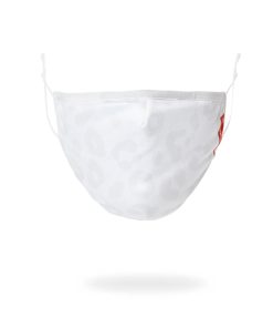 SNOW LEOPARD POLYESTER FACE MASK
