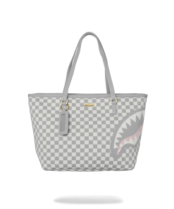 KNIT SHARKS IN PARIS IN CREAM TOTE