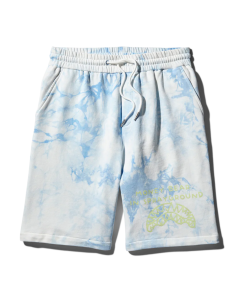 TIE DYE KNIT SHORTS (BLUE)