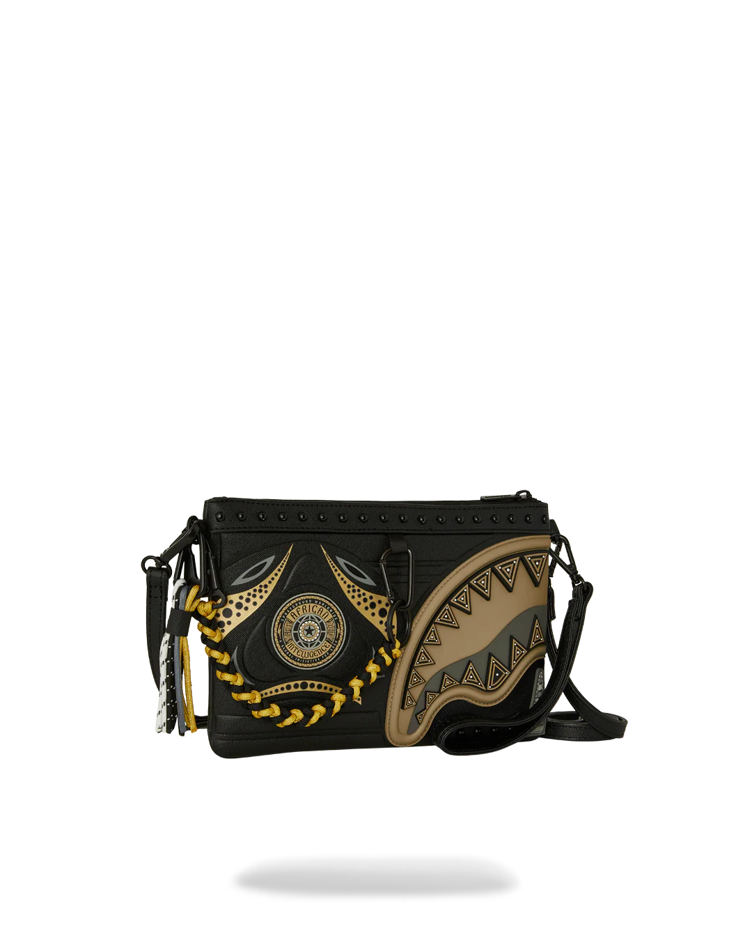 A.I. AFRICAN INTELLIGENCE SHARKS OF THE GOLD OCEAN CROSSOVER CLUTCH - SANDFLOWER COLLAB - Image 3