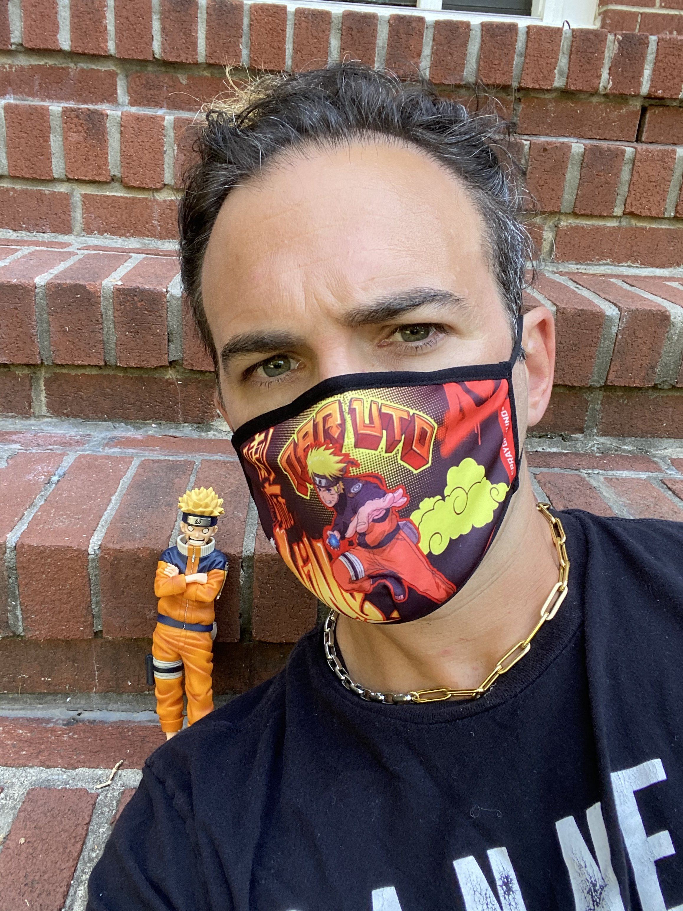 ADULT NARUTO ナルト FORM-FITTING FACE MASK - Image 3