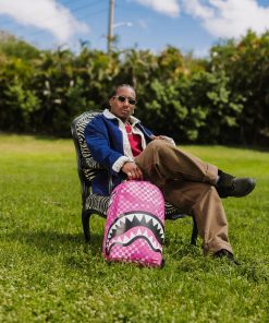 Alternative view of PINK CAMOCHECK BACKPACK