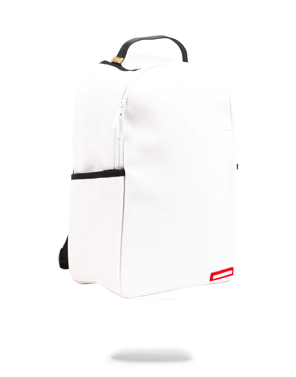 THE SPRAYGROUND DIY WHITE BACKPACK (VEGAN LEATHER & INNER MONEY LINING) & MARKERS INCLUDED - Image 2