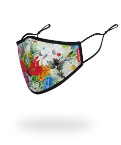 Alternative view of ADULT FLORAL MONEY FORM FITTING FACE MASK