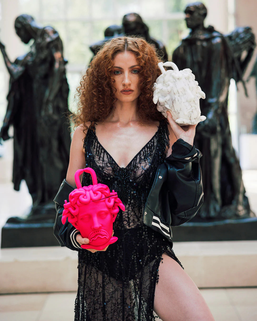 THE MET CANOVA MEDUSA HANDBAG (PINK) - Image 7
