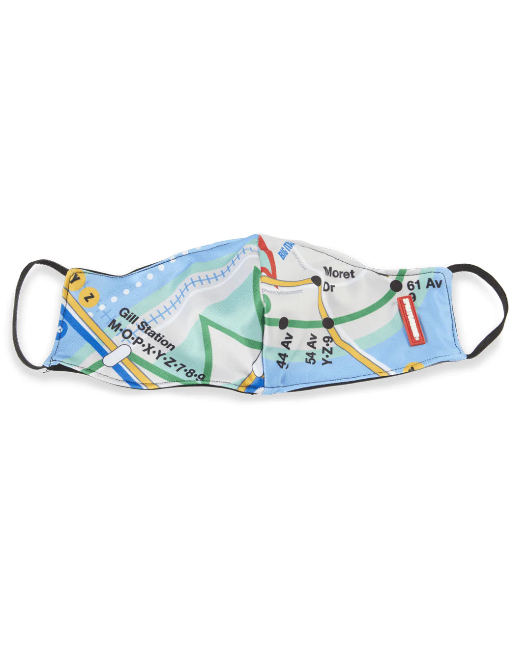 NYC SHARK MAP MASK (FORM-FITTING) - Image 4