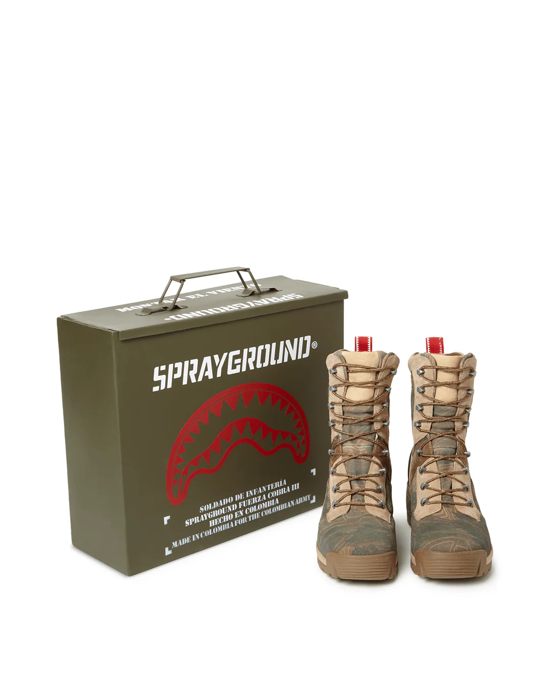 CAMO TERRAIN FUERZA COBRA PARATROOPER BOOTS - MADE IN COLOMBIA NUMBERED 1/280 PAIRS - Image 19