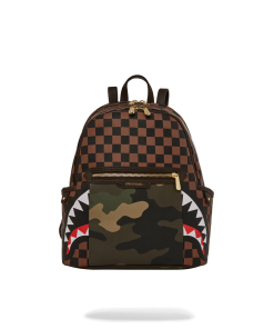 EXTERIOR GOLD ZIP POCKET SHARKS IN PARIS SAVAGE BACKPACK