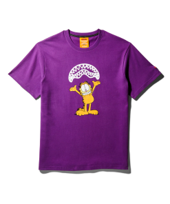 GARFIELD SHARKMOUTH GRAPHIC T-SHIRT (PURPLE)