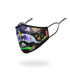 Alternative view of ADULT ASTRO PARTY FORM-FITTING FACE MASK