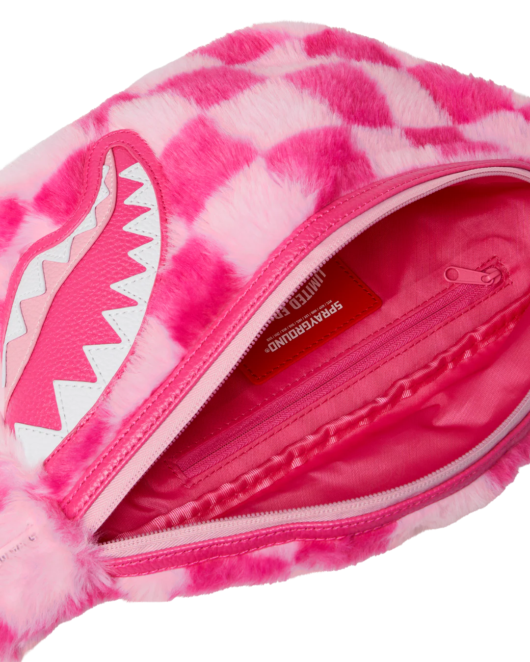 FURZILLA SHARK (PINK CHECK) SAVVY CROSSBODY - Image 6
