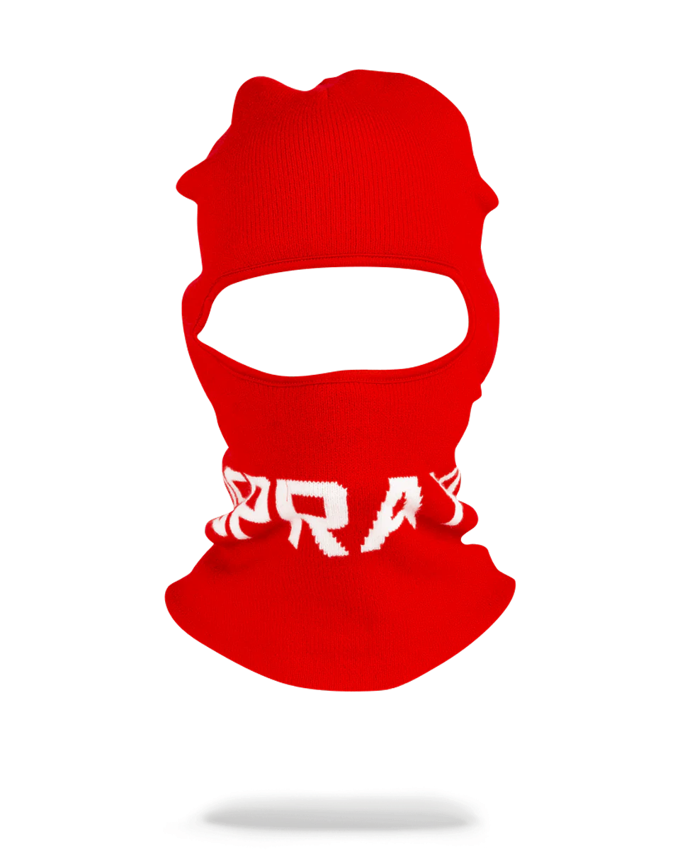 RED SPRAYGROUND LOGO SKI MASK - Image 2