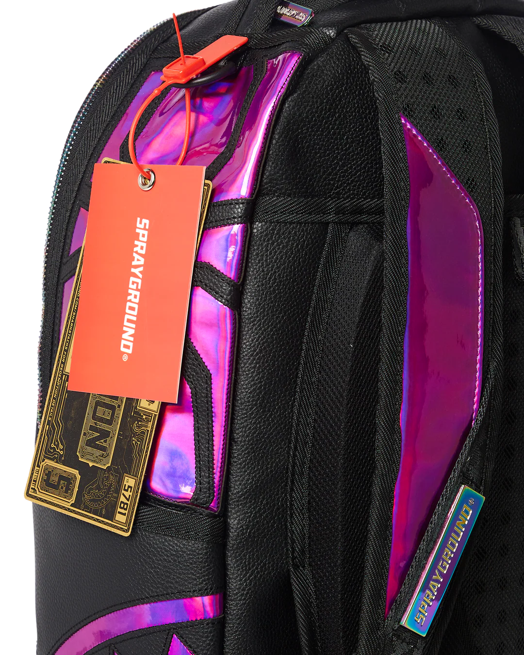 CAZZU IRIDESCENT CUT & SEW SPIDER SKULL SHARK BACKPACK (DLXV) - Image 12