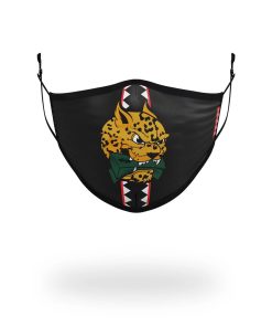 ADULT SPUCCI LEOPARD FORM FITTING FACE MASK