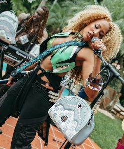 Alternative view of A.I.8 AFRICAN INTELLIGENCE BOOKED & BUSY SHARK HANDBAG