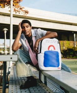 Alternative view of KEITH HARING BIG BLUE PURSE ART BACKPACK