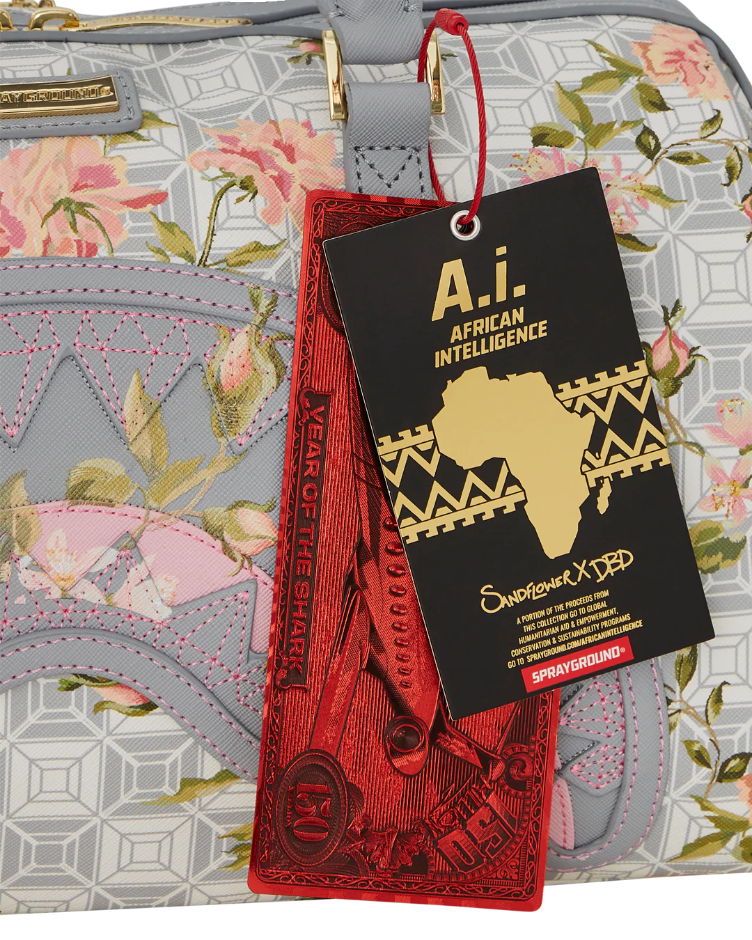 A.I. AFRICAN INTELLIGENCE ELEGANT ENERGY MINI DUFFLE - SANDFLOWER COLLAB - Image 10
