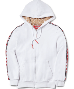 SHARKTRACK SPUCCI ZIPUP HOODIE (WHITE)