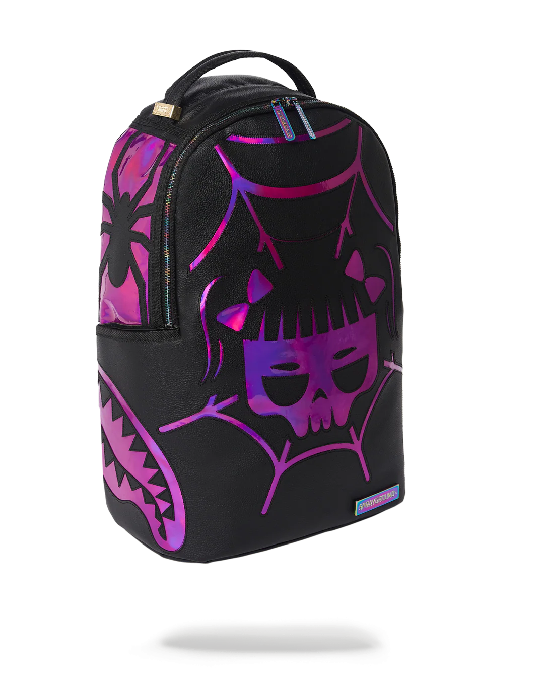CAZZU IRIDESCENT CUT & SEW SPIDER SKULL SHARK BACKPACK (DLXV) - Image 7
